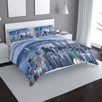 Povlečení Město s mrakodrapy: 140x220 / 90x70 Povlečení Město s mrakodrapy: 140x220 / 90x70