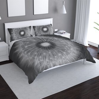 Povlečení Černobílá pampeliška: 140x220 / 90x70 Povlečení Černobílá pampeliška: 140x220 / 90x70