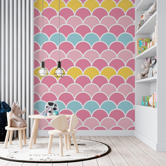 Tapeta Barevné šupiny: 336x220 cm