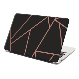 Samolepka na notebook Růžové obrazce: 38x26 cm