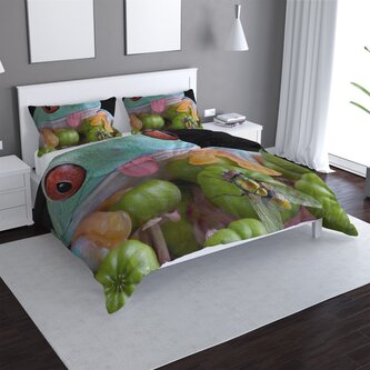 Povlečení Veselá žába: 140x220 / 90x70 Povlečení Veselá žába: 140x220 / 90x70