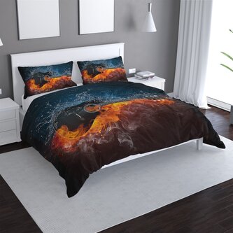 Povlečení Ohnivá kytara: 140x220 / 90x70 Povlečení Ohnivá kytara: 140x220 / 90x70