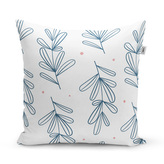 Polštář Modré lístky: 50x50 cm