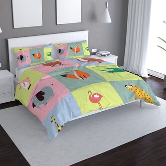 Povlečení Zvířátka ze Zoo: 140x220 / 90x70