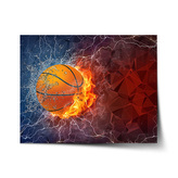 Plakát Basketbalový míč: 60x40 cm