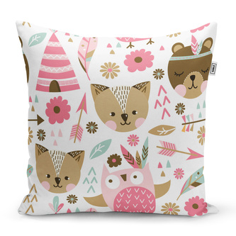 Polštář Lesní zvířátka: 40x40 cm