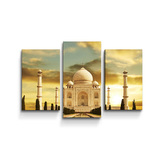 Obraz - 3-dílný Taj Mahal: 75x50 cm