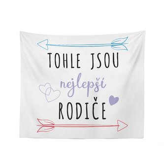 Deka Tohle jsou nejlepší rodiče: 150x120 cm