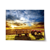 Plakát Traktor s vlečkou: 60x40 cm