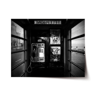 Plakát Telefonní budka: 90x60 cm Plakát Telefonní budka: 90x60 cm