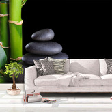 Tapeta Bambus a kameny: 336x220 cm