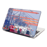 Samolepka na notebook Lodě v přístavu: 38x26 cm