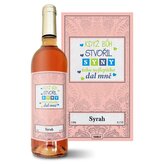 Růžové víno Když Bůh stvořil syny: 0,75 l 