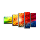 Obraz - 5-dílný Barevná exploze: 100x60 cm