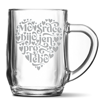 Půllitr Mé srdce bije jen pro Tebe: 0,5