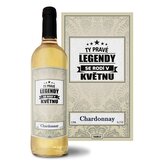 Bílé víno Ty pravé legendy se rodí v květnu: 0,75 l 