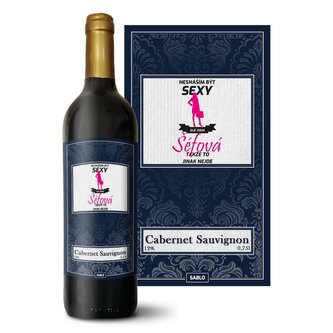 Červené víno Nesnáším být sexy, ale jsem šéfová: 0,75 l 