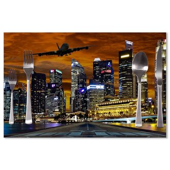 Prostírání Letadlo nad mrakodrapy: 40x30cm