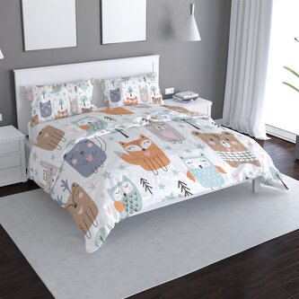 Povlečení Animovaná lesní zvířátka: 140x220 / 90x70
