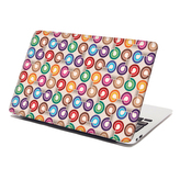 Samolepka na notebook Barevné spirály: 38x26 cm