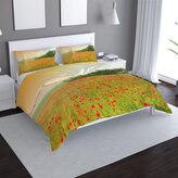 Povlečení Pole vlčích máků: 140x220 / 90x70