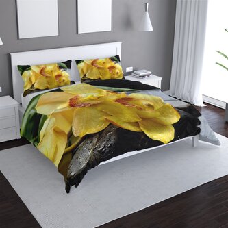 Povlečení Žluté orchideje: 140x220 / 90x70