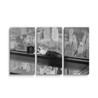 Obraz - 3-dílný Zedník na traverze: 120x80 cm Obraz - 3-dílný Zedník na traverze: 120x80 cm