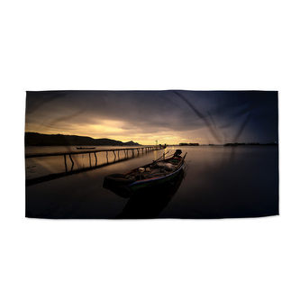 Ručník Loďka na jezeře 2: 30x50 cm