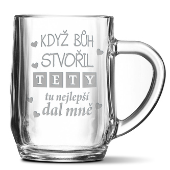 Půllitr Když Bůh stvořil tety: 0,5