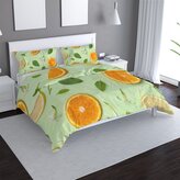 Povlečení Citrus a květ: 140x220 / 90x70