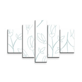 Obraz - 5-dílný Poupátka: 125x90 cm