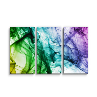 Obraz - 3-dílný Barevný efekt: 120x80 cm