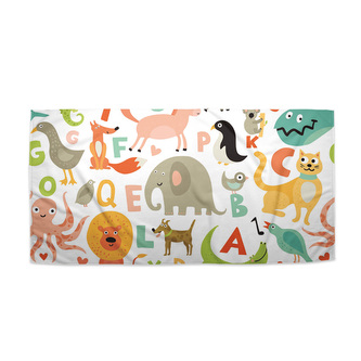 Ručník Zoo abeceda: 30x50 cm