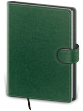 Denní diář B6 Flip zeleno/šedý