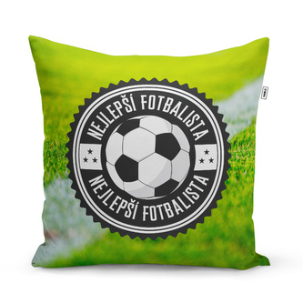 Polštář Nejlepší fotbalista: 40x40 cm