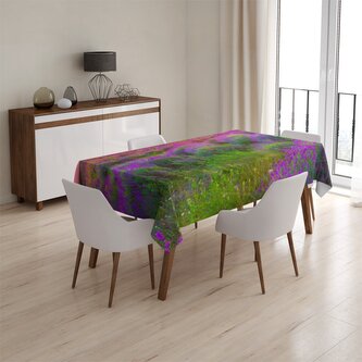 Ubrus Levandulové pole 2: 130x130 cm
