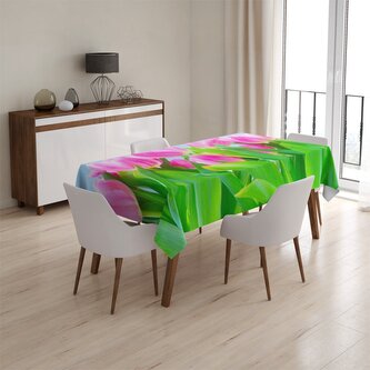 Ubrus Růžové tulipány: 130x130 cm