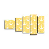 Obraz - 5-dílný Princeznovské korunky: 100x60 cm