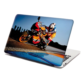 Samolepka na notebook Motorkář 2: 38x26 cm