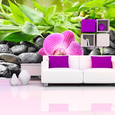 Tapeta Růžová orchidej: 125x75 cm