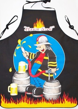 Forbyt, Zástěra kuchyňská, Hasič, černá
