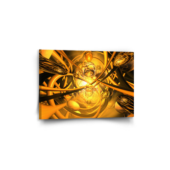 Obraz Žlutá abstrakce: 60x40 cm