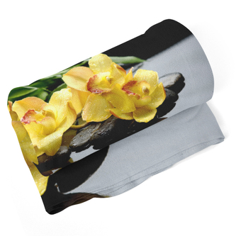 Deka Žluté orchideje: 150x120 cm