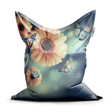 Sedací vak Květinová abstrakce: 150x100 cm