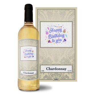 Bílé víno Happy birthday to you 3: 0,75 l 