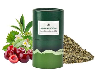 Zelený aromatizovaný čaj Oriental Sencha Wildcherry - 70 g dóza