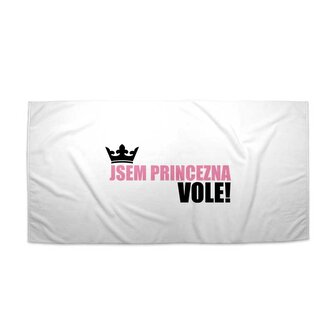 Ručník Jsem princezna, vole!: 70x140 cm