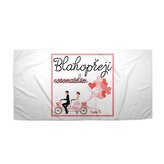 Ručník Blahopřeji novomanželům: 30x50 cm