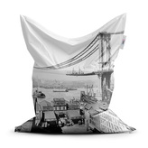 Sedací vak Stavba mostu: 150x100 cm