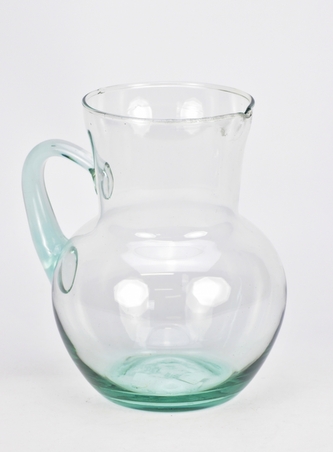 Skleněný džbán 2,4 l z recyklovaného skla 21x15 cm II. jakost